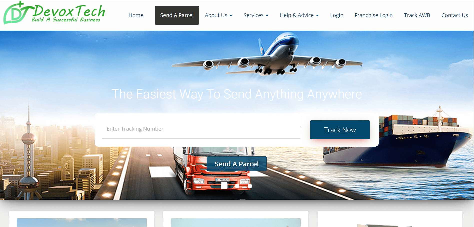 Courier website design company China 快遞軟件