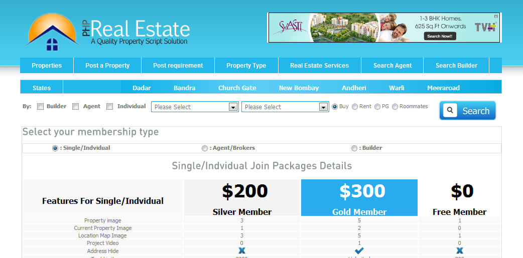 php real estate script India