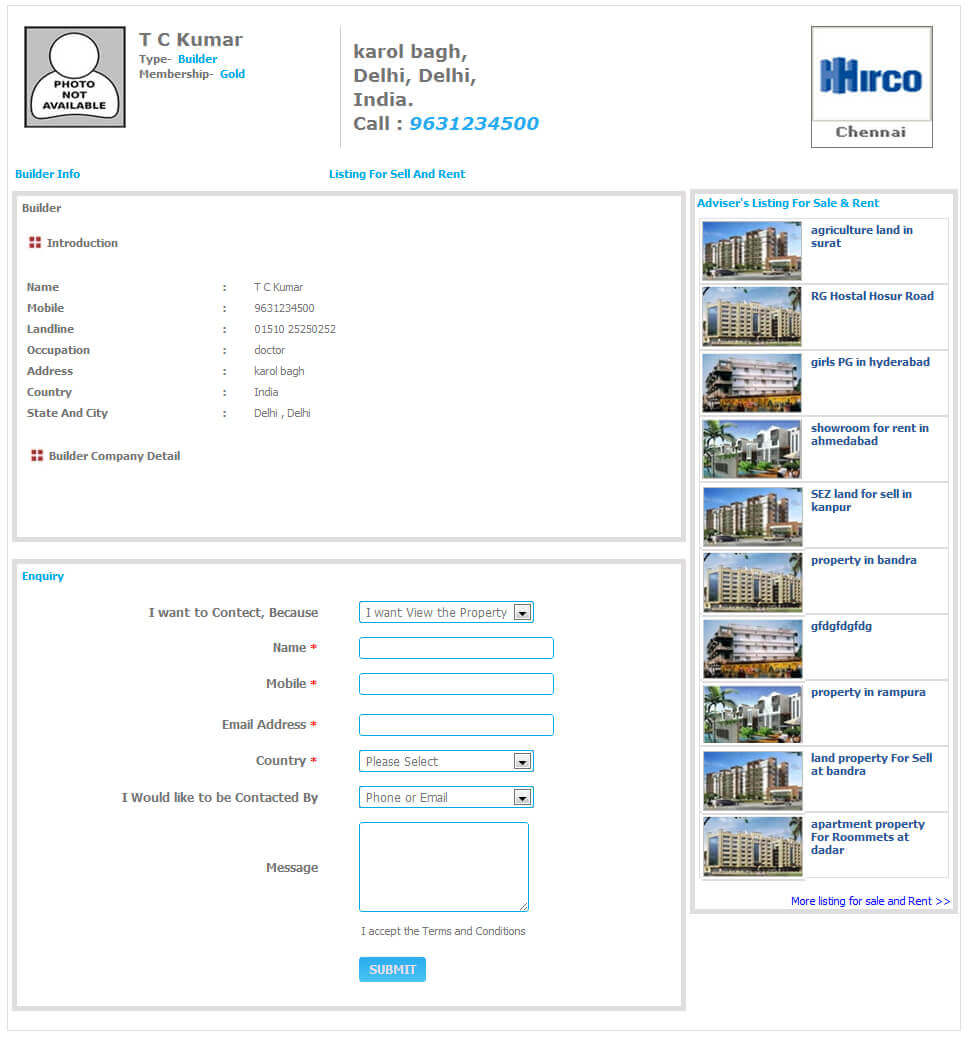 Script per l'affitto di proprietà Italia
