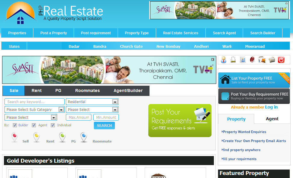 Real estate property script Guión de propiedad inmobiliaria