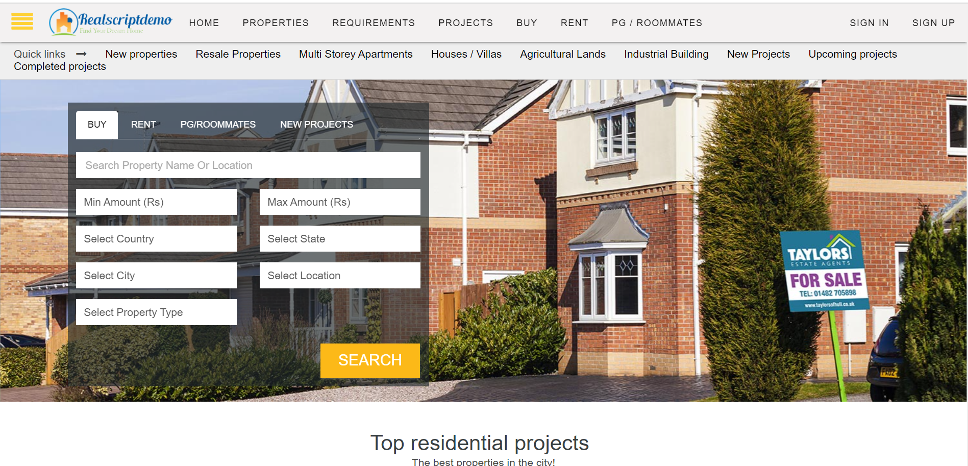 real estate software UK